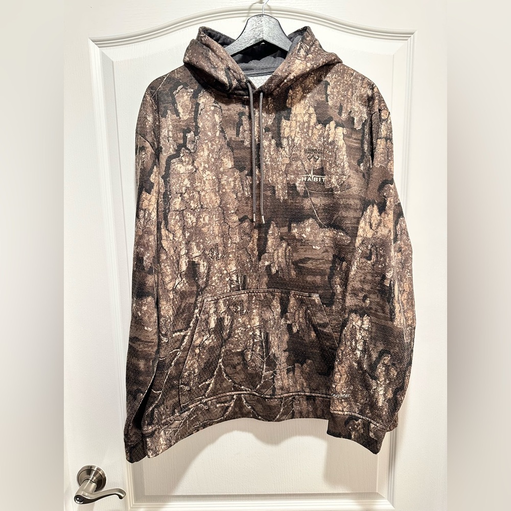 Habit Men’s Real Tree Timber Performance Camouflage Hoodie, Size Large - Picture 16 of 16